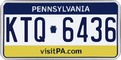 PA license plate KTQ6436