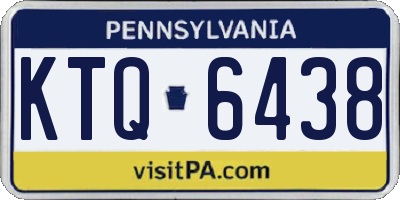 PA license plate KTQ6438