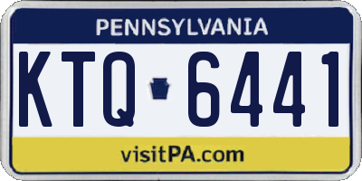 PA license plate KTQ6441