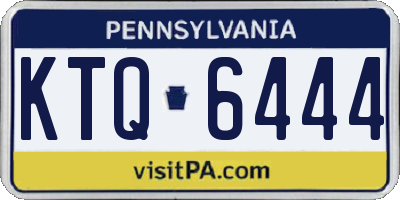 PA license plate KTQ6444