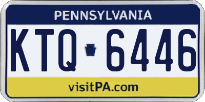 PA license plate KTQ6446