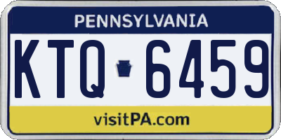 PA license plate KTQ6459