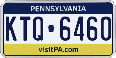 PA license plate KTQ6460
