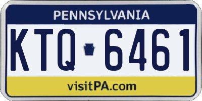PA license plate KTQ6461