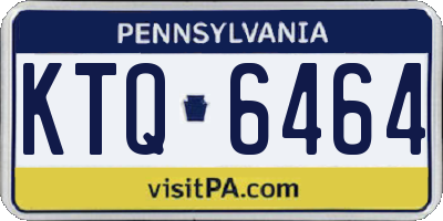 PA license plate KTQ6464