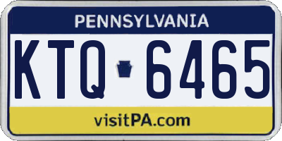 PA license plate KTQ6465