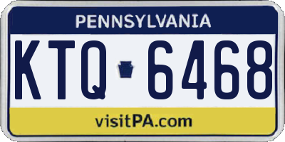 PA license plate KTQ6468