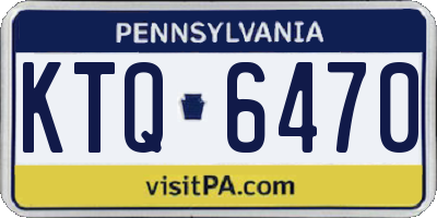 PA license plate KTQ6470