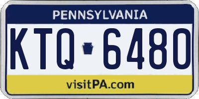 PA license plate KTQ6480