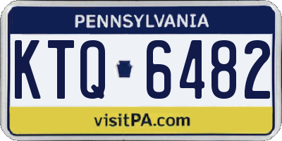 PA license plate KTQ6482