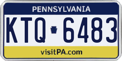 PA license plate KTQ6483