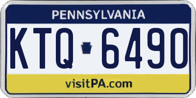 PA license plate KTQ6490
