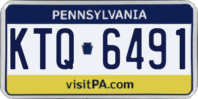 PA license plate KTQ6491