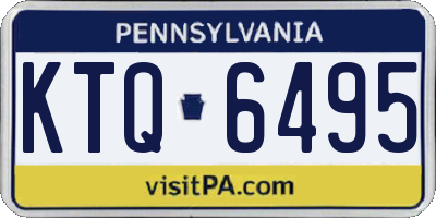 PA license plate KTQ6495