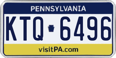 PA license plate KTQ6496