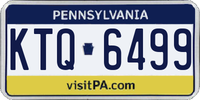 PA license plate KTQ6499