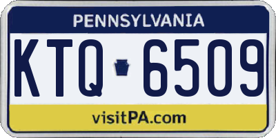 PA license plate KTQ6509