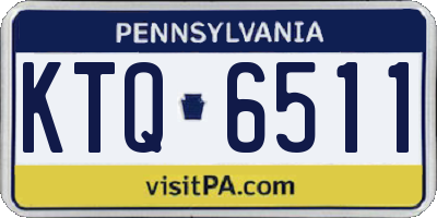 PA license plate KTQ6511