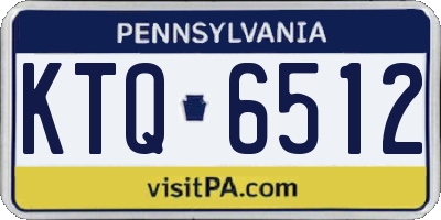 PA license plate KTQ6512