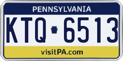 PA license plate KTQ6513