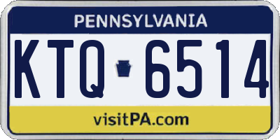 PA license plate KTQ6514