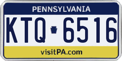 PA license plate KTQ6516