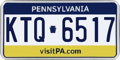 PA license plate KTQ6517