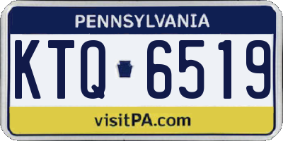 PA license plate KTQ6519