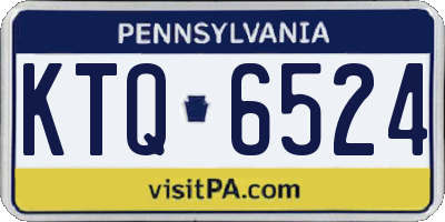 PA license plate KTQ6524