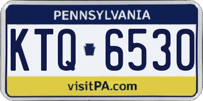 PA license plate KTQ6530