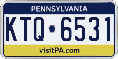 PA license plate KTQ6531