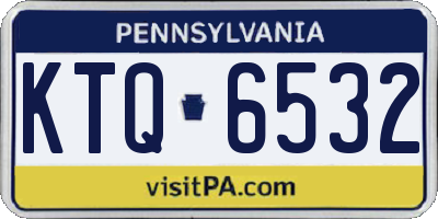 PA license plate KTQ6532