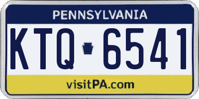PA license plate KTQ6541