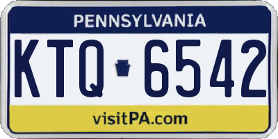 PA license plate KTQ6542