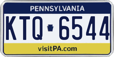 PA license plate KTQ6544