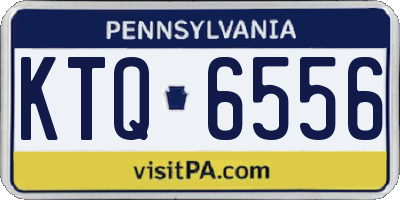 PA license plate KTQ6556