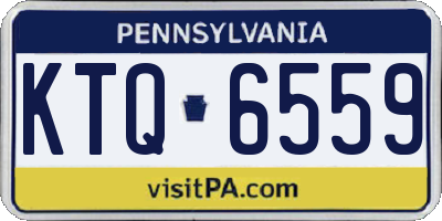 PA license plate KTQ6559