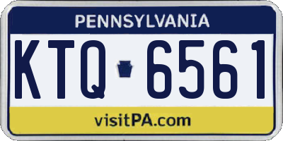 PA license plate KTQ6561