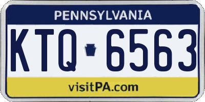 PA license plate KTQ6563
