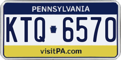 PA license plate KTQ6570