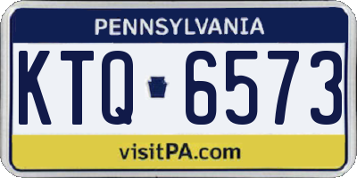 PA license plate KTQ6573