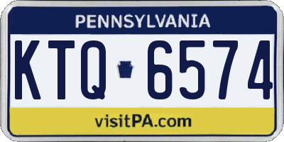 PA license plate KTQ6574
