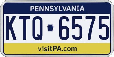 PA license plate KTQ6575