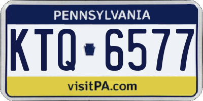 PA license plate KTQ6577