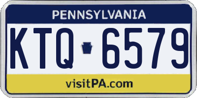 PA license plate KTQ6579
