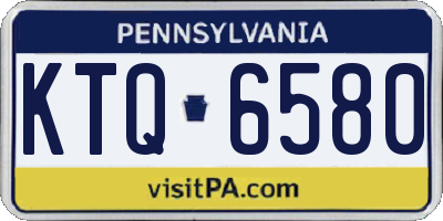 PA license plate KTQ6580