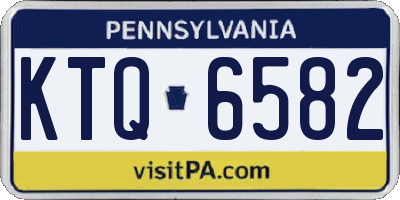 PA license plate KTQ6582