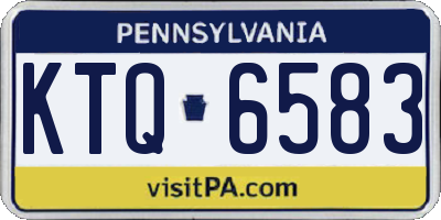 PA license plate KTQ6583