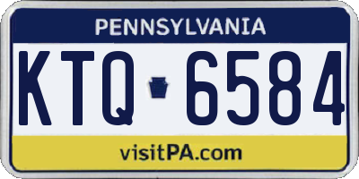 PA license plate KTQ6584