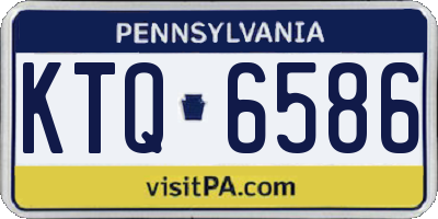 PA license plate KTQ6586
